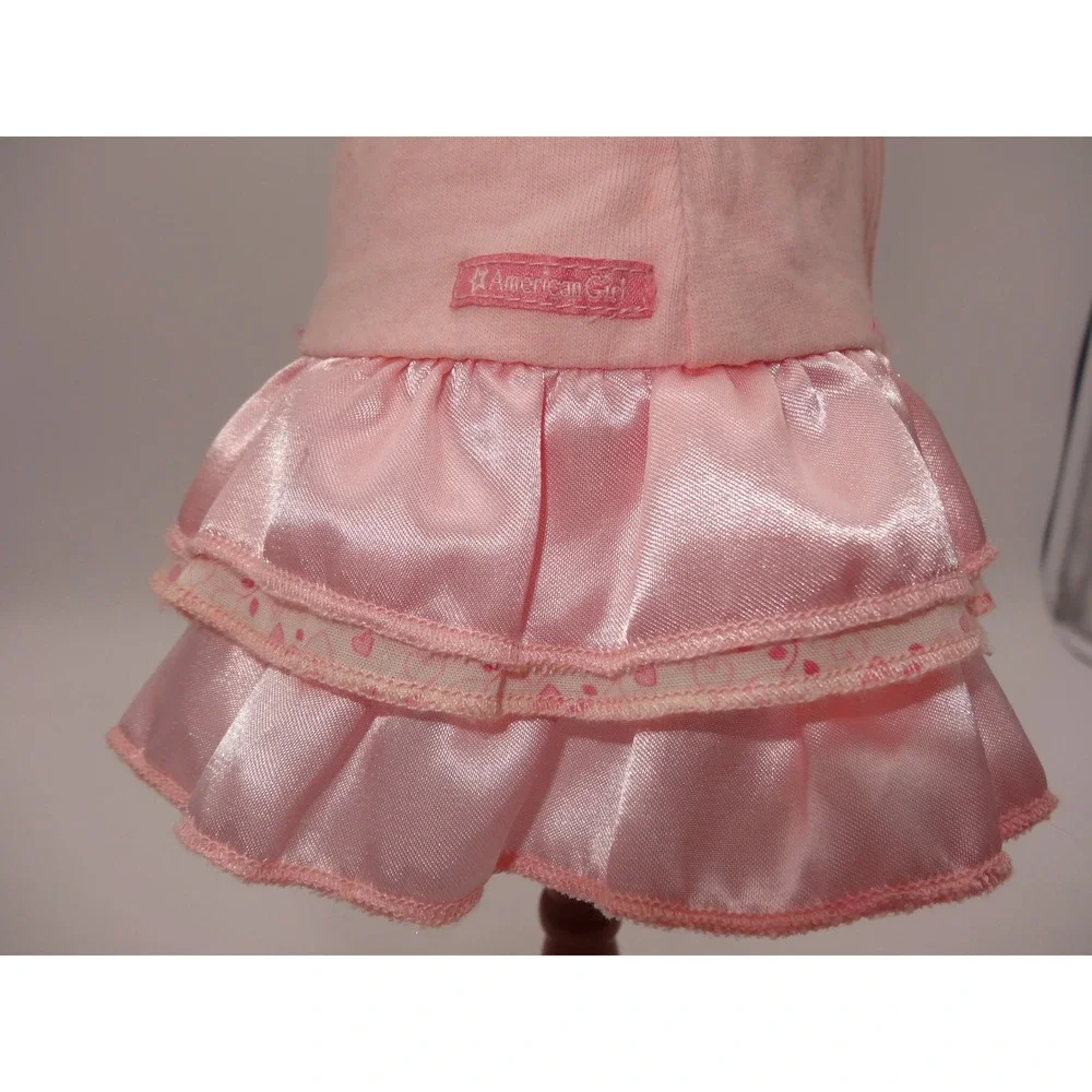American Girl Doll Pink Love Dress Outfit with Sandals 2014-2017